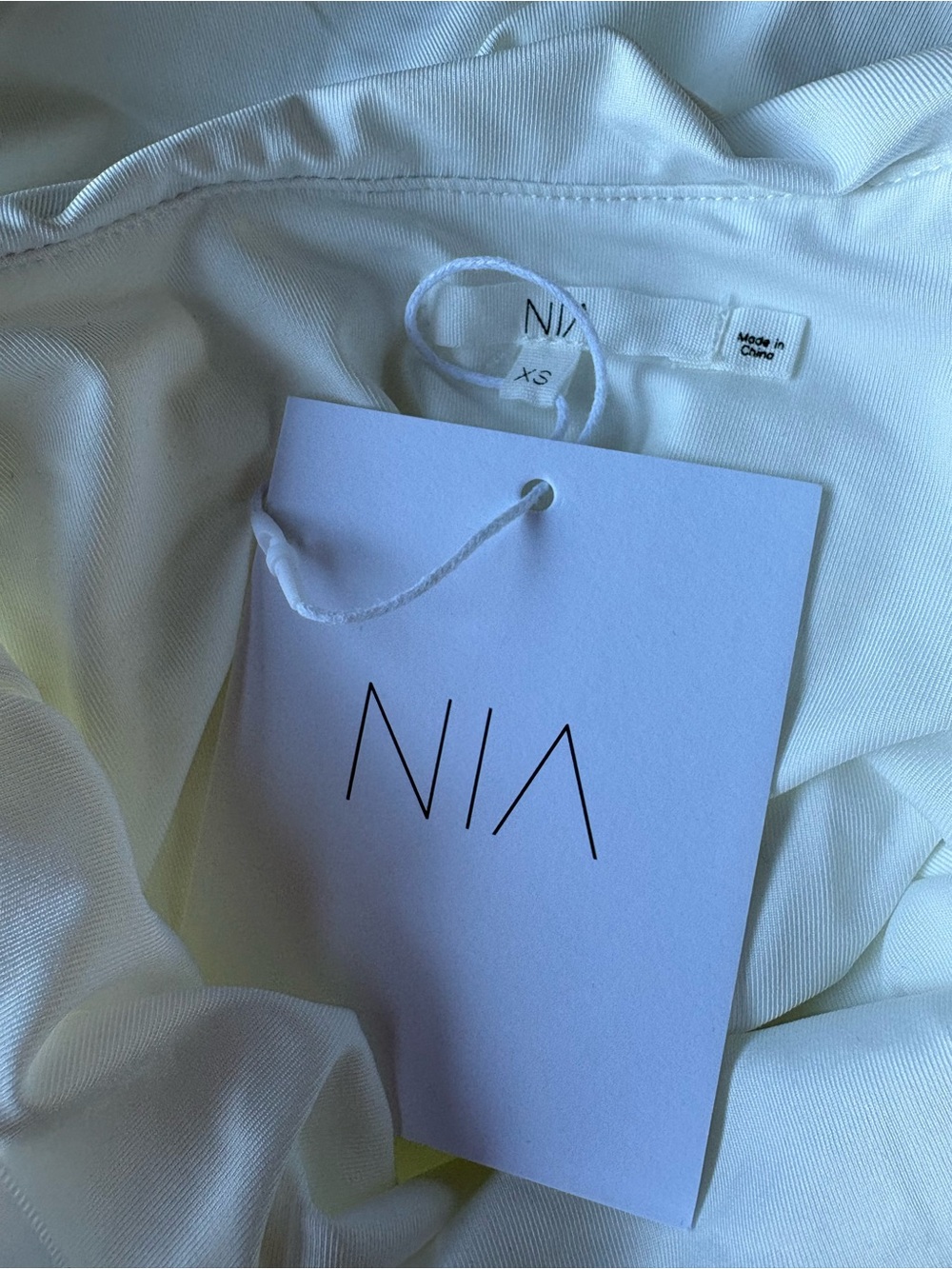 NIA Santal Ruched Strapless Midi Dress NWT XS - Picture 6 of 10